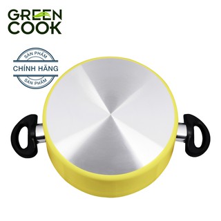 NỒI CANH CHỐNG DÍNH GREEN COOK 24CM