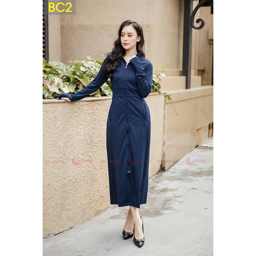 Bộ áo choàng chống nắng Nữ liền thân - Thun Lạnh cao cấp | BigBuy360 - bigbuy360.vn