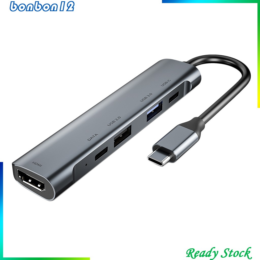 Bộ Chia Usb Type C 4k Hdmi 5 Trong 1 | BigBuy360 - bigbuy360.vn