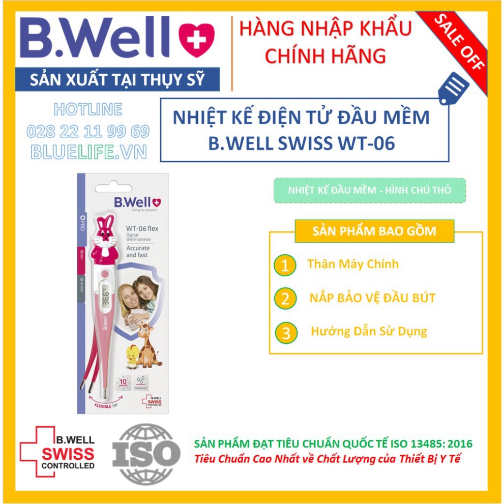 [SIEU SALE] * [Hàng SX tại THỤY SỸ] - NHIỆT KẾ ĐIỆN TỬ B.WELL SWISS WT-06 [100%CHÍNH HÃNG] - BẢO HÀNH TRỌN ĐỜI (1 ĐỔI 1)