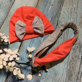 Set turban mẹ bé ct