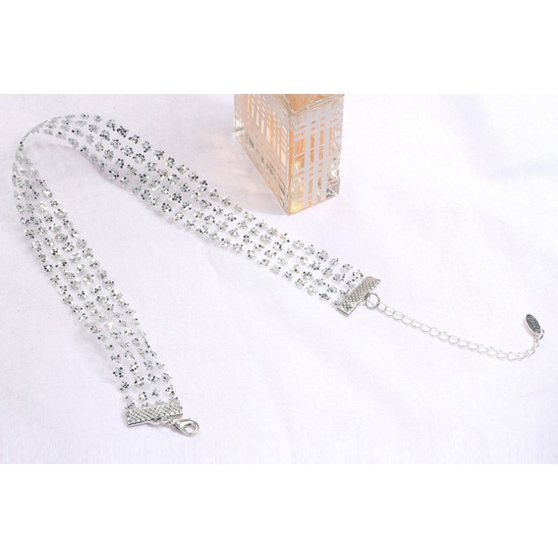 Vòng cổ choker kim tuyến lấp lánh xinh xắn