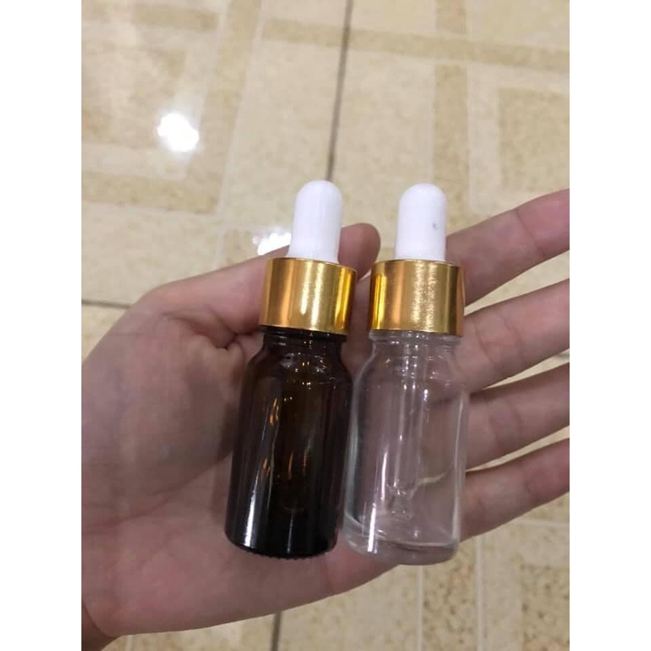 Lọ chiết serum 10ml kèm nút bóp nhỏ giọt