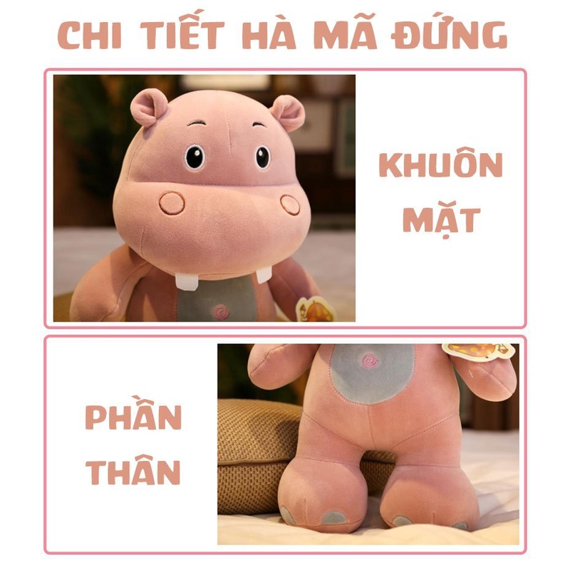 Gấu Bông Hà Mã Dáng Đứng Cao Cấp Gấu Bông Hama