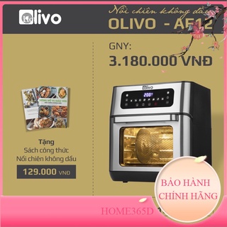 Nồi chiên không dầu olivo af12 home365d dung tích 12l công suất 1800w bh 24 tháng thương hiệu mỹ