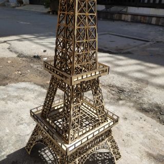 Mô Hình Tháp Eiffel Bằng Gỗ MDF Tự Ráp