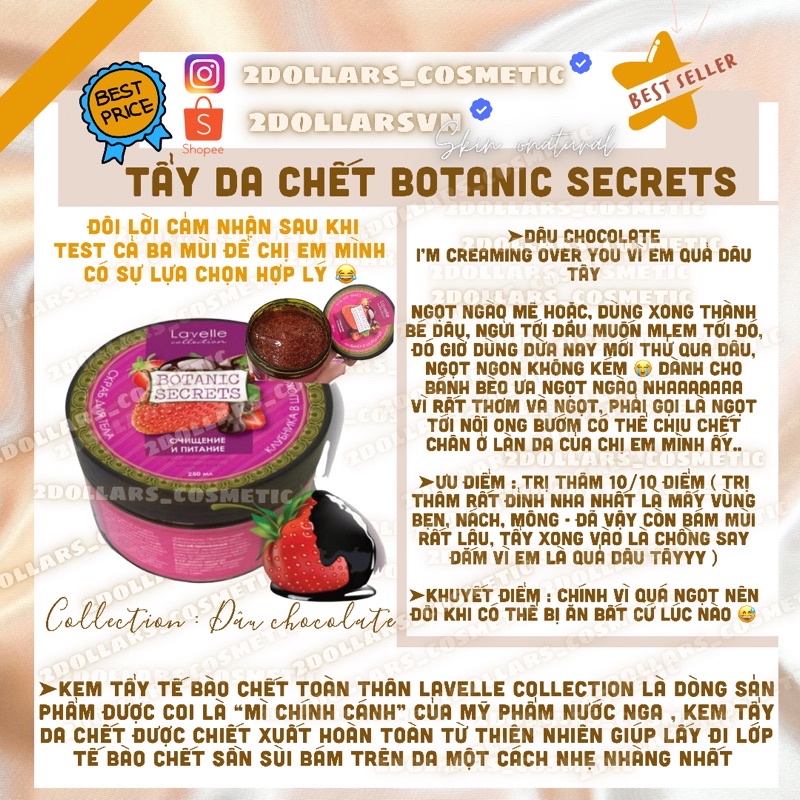 TẨY DA CHẾT BOTANIC SECRETS