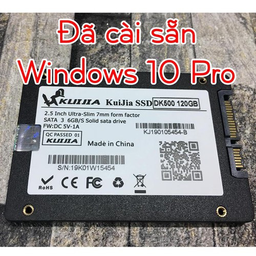 (Chính hãng) Ổ cứng SSD cho Laptop KUJIA 120GB (đã cài win 10 Pro)