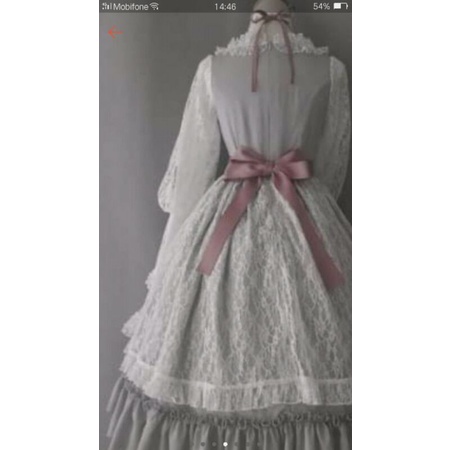 Đầm Cosplay  xám trắng