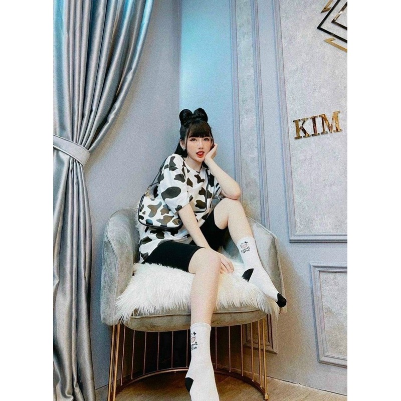 Sét áo bò sữa+quần lenging hàng cotton đẹp