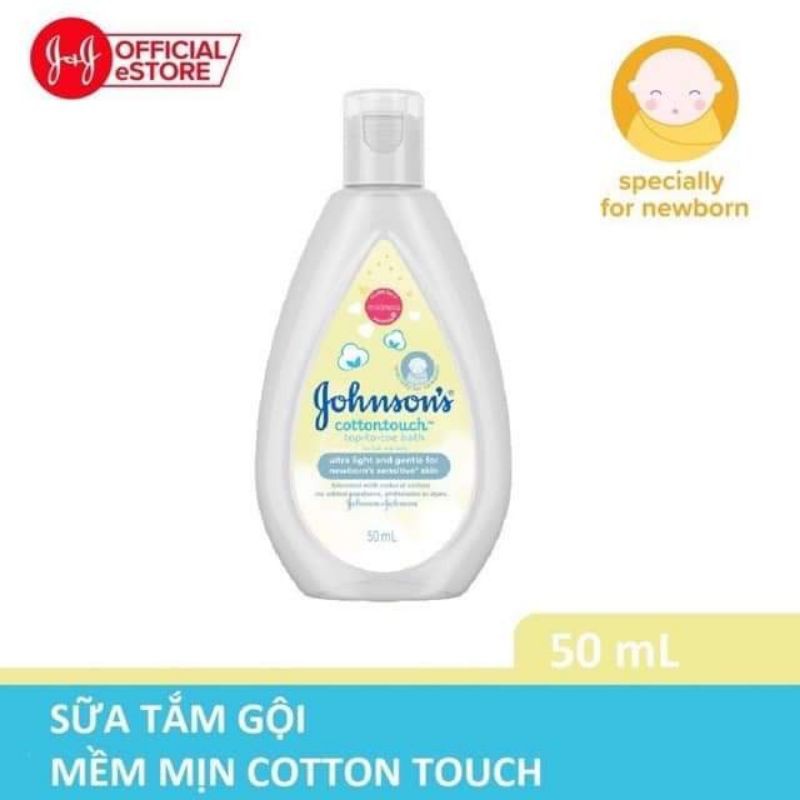 Combo 10 chai Sữa tắm Johnson's baby 50ml