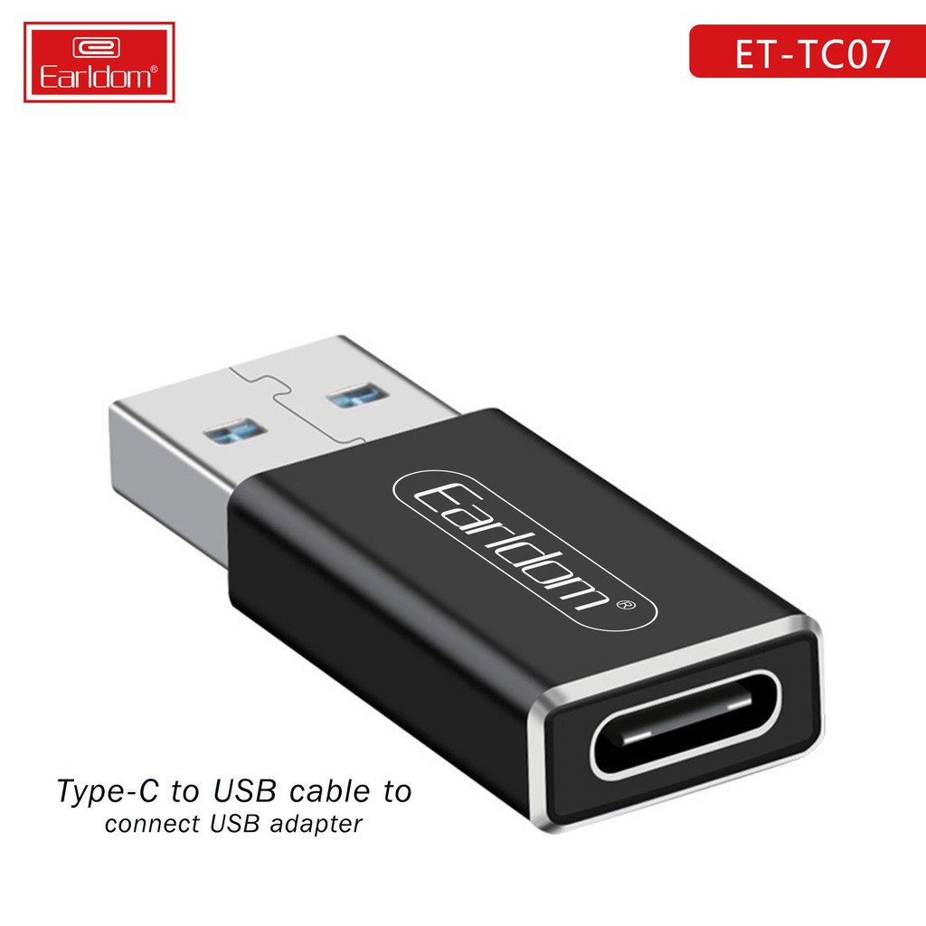 Đầu Chuyển USB Type C to USB 3.0 Earldom TC07 - Hàng Chính Hãng (Màu Ngẫu Nhiên)