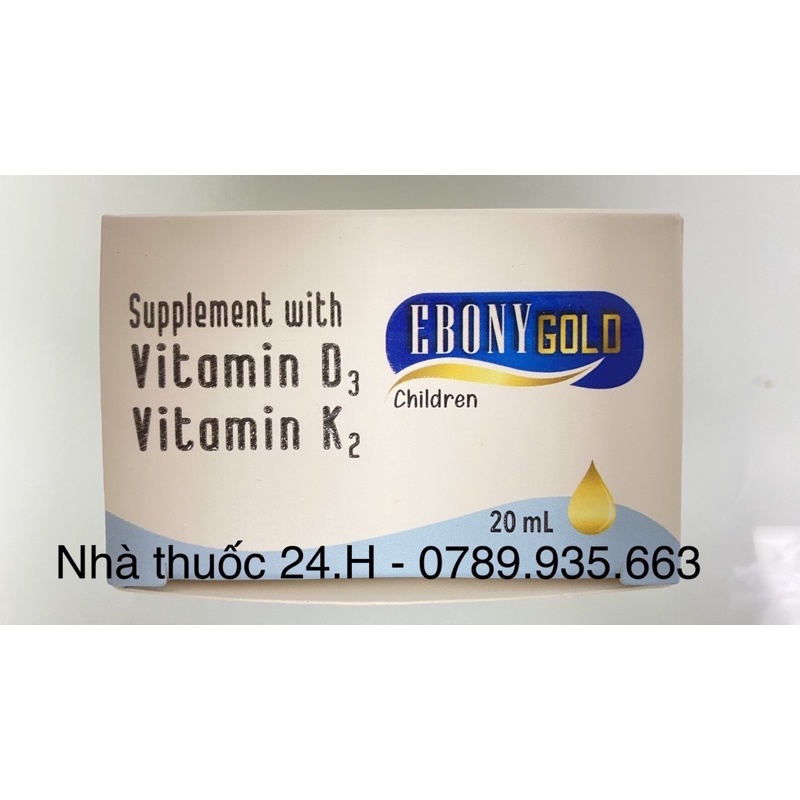 Ebony Gold.Bổ Sung Vitamin D3K2.Giúp Hấp Thu Canxi Phát Triển Chiều Cao Cho Bé