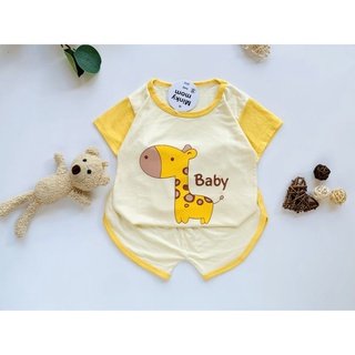 Bộ cộc tay thun lạnh Minky Mom