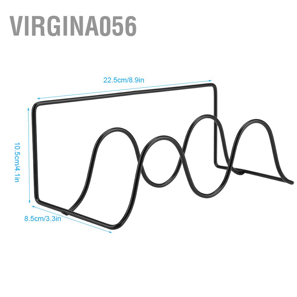 Virgina056 Double Layer Shoes Rack Hanger Shelf Holder Wall Mounted