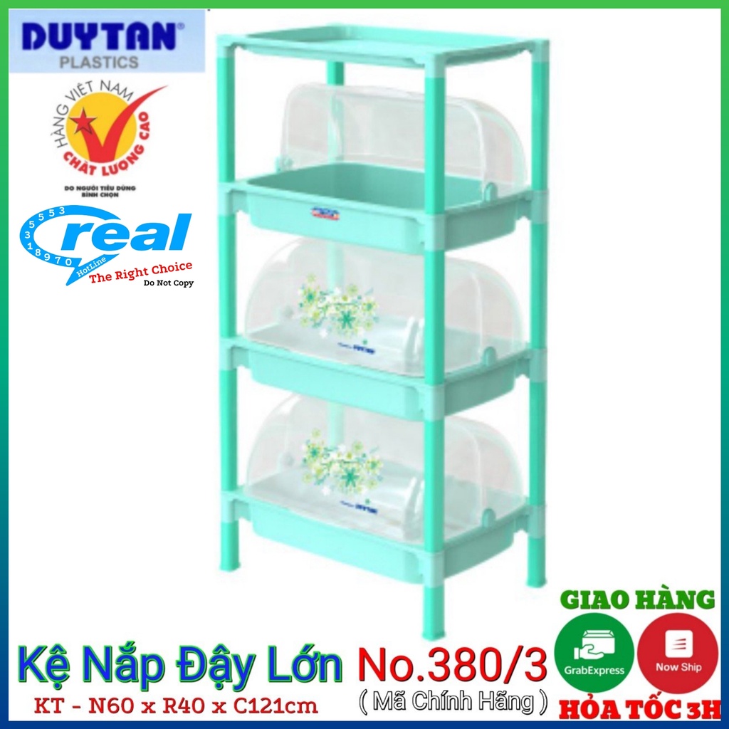 Kệ đựng chén nắp lớn 3 ngăn- 4 tầng - Cty Nhựa Duy Tân