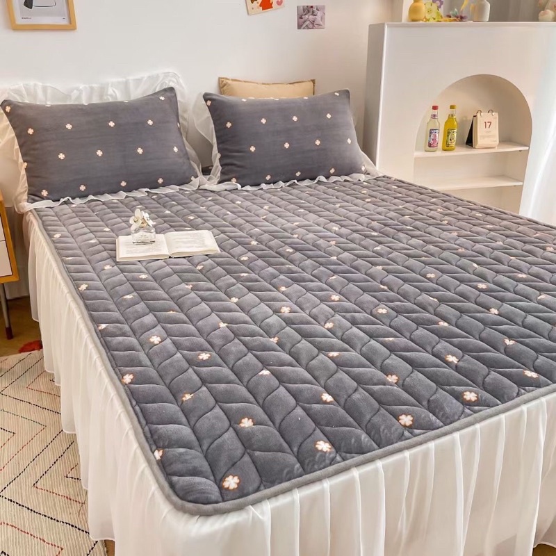 GA GỐI NỈ PHỦ BÈO REN CÔNG CHÚA ĐỦ SIZE NHẬP KHẨU