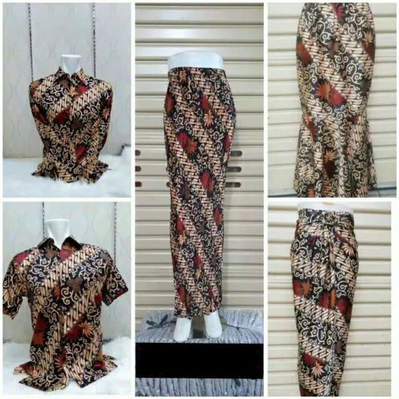 Áo sơ mi BATIK - Áo sơ mi cặp đôi - Áo sơ mi MOTIF PLISKET & váy xếp nếp MOTIF
