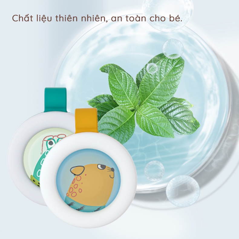 Kẹp chống muỗi KUB cho bé - chiết xuất 100% tinh dầu chanh sả tự nhiên 1 hộp 4 chiếc