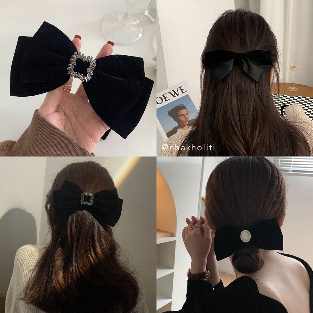 Kẹp tóc nơ phong cách Hàn Quốc - PKT199
