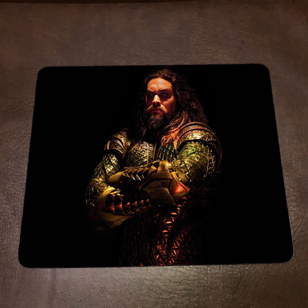 Lót chuột máy tính Marvel AQUAMAN - Mẫu 1 Mousepad cao su êm ái, nhận in theo yêu cầu