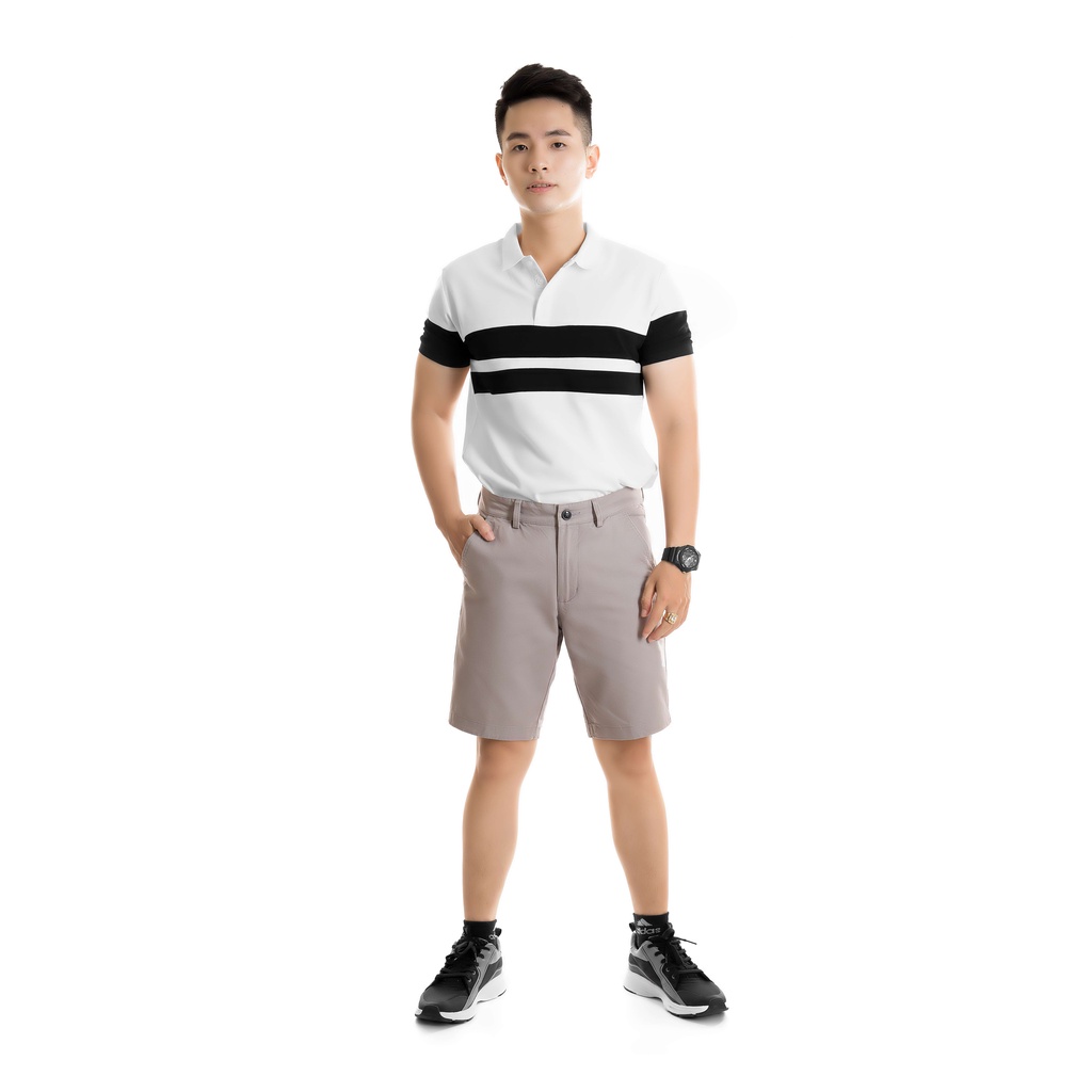 Quần short kaki cotton nam cao cấp form chuẩn QS02