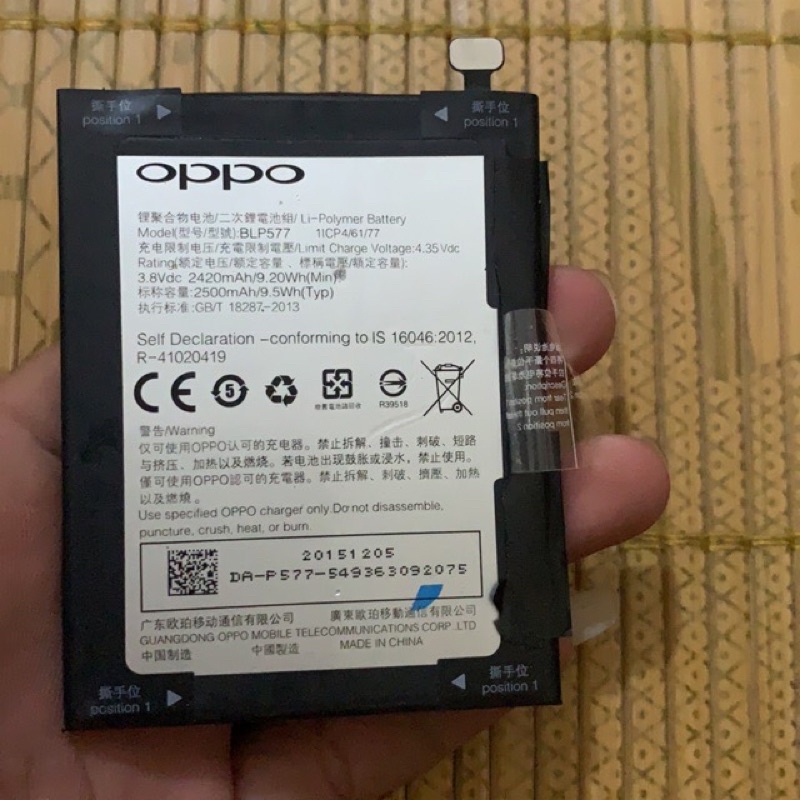 Pin zin bóc máy Oppo Neo7