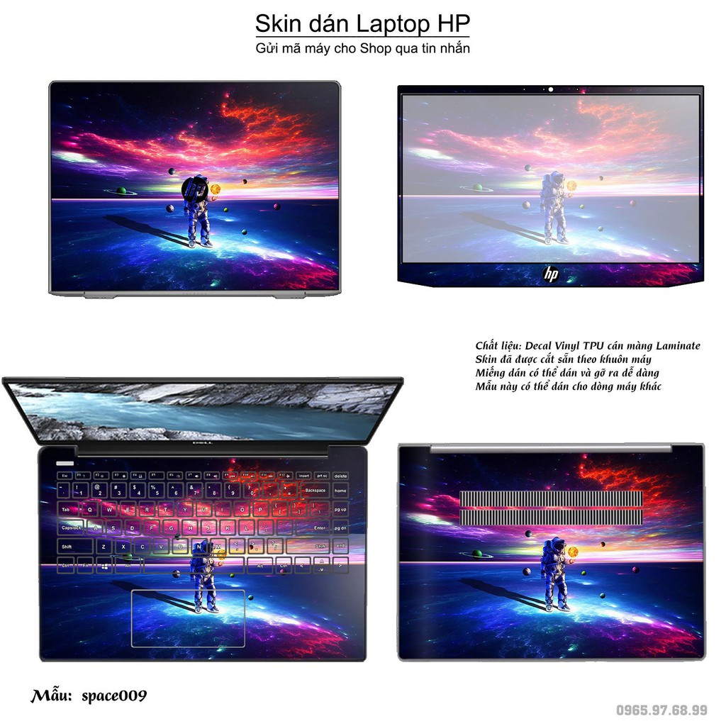 Skin dán Laptop HP in hình không gian _nhiều mẫu 2 (inbox mã máy cho Shop)