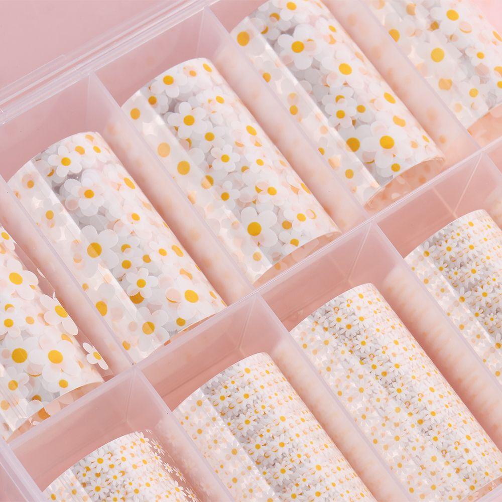 Giấy Foil Hologram Trong Suốt Dán Móng Nghệ Thuật DIY