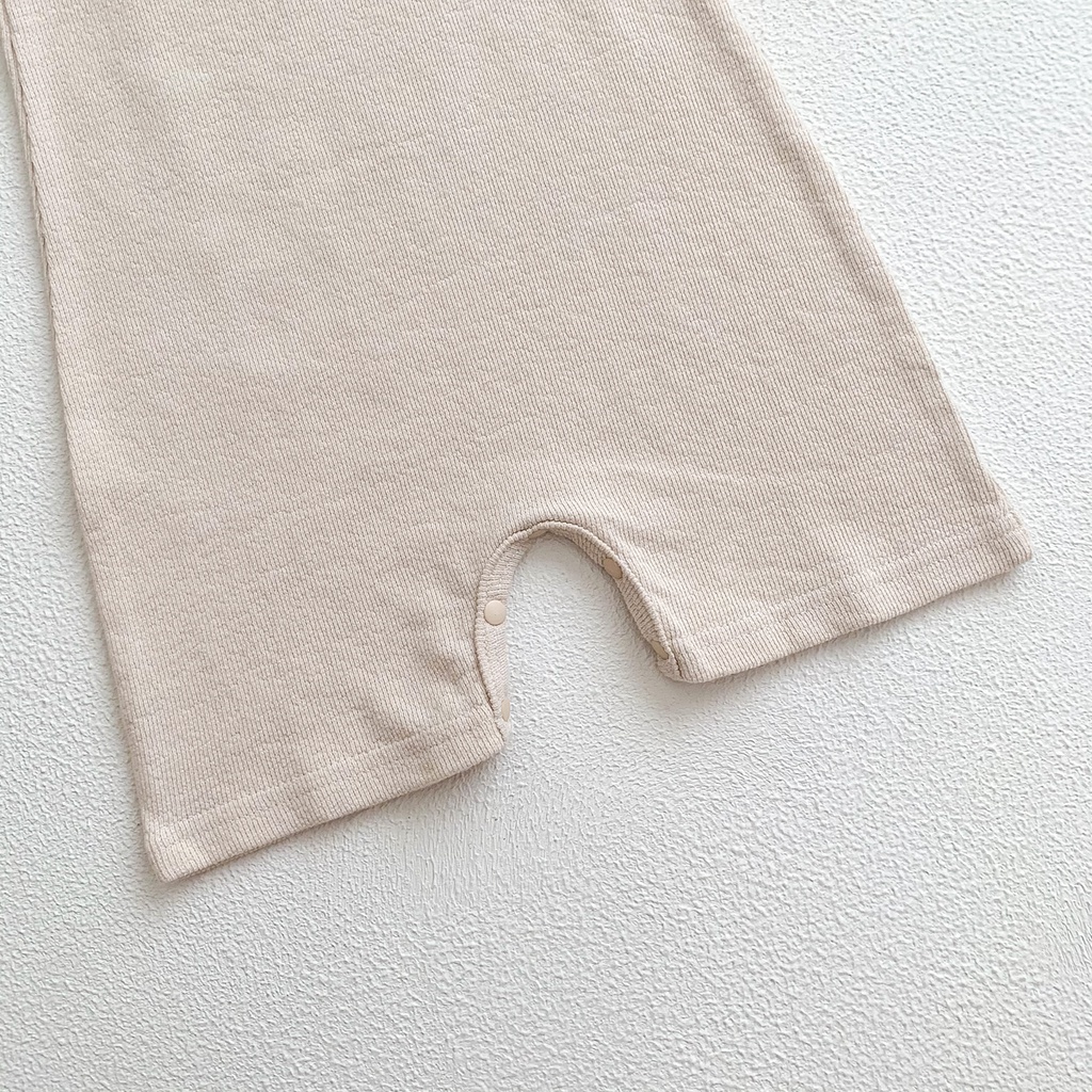 Bộ Áo Liền Quần Cotton Không Tay Cao Cấp Cho Bé Sơ Sinh