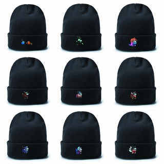 Mũ len nam nữ IN HÌNH Among us Liên minh huyền thoại game nón Beanie đội đầu dạng tròn