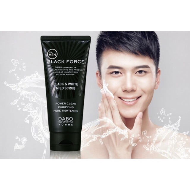 [Chính Hãng] Sữa Rửa Mặt Làm Sạch Sâu Cho Nam Dabo Black Force – For Men