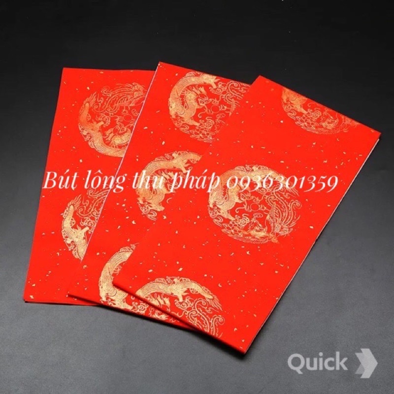 Giấy viết câu đối vạn niên hồng