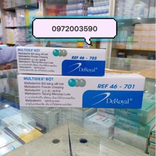 2hộp Multidex bột 45gr trị vết thương
