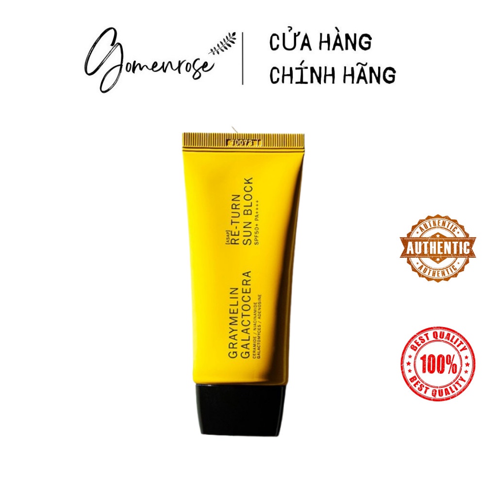 Kem Chống Nắng Graymelin Galactocera Return Block SPF50+ PA++++ 50ml(Auth-đủ bill)