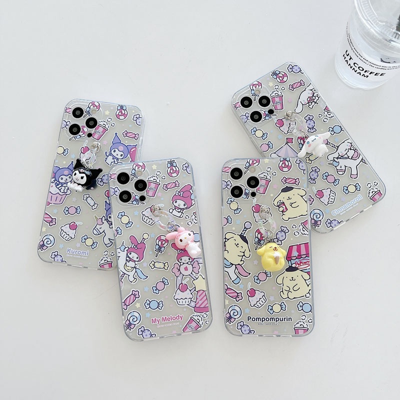 Ốp Điện Thoại Dẻo Trong Suốt Họa Tiết Hoạt Hình Kuromi Cinnamon Độc Đáo Cho Iphone 12 Mini 11 12 Pro Xs Max X Xs Xr 7 8 Plus