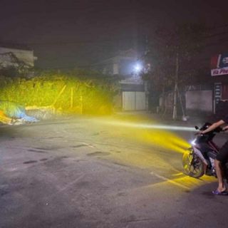 Đèn trợ sáng mini 2 chế độ cos vàng, pha trắng ( Giá 1 chiếc )