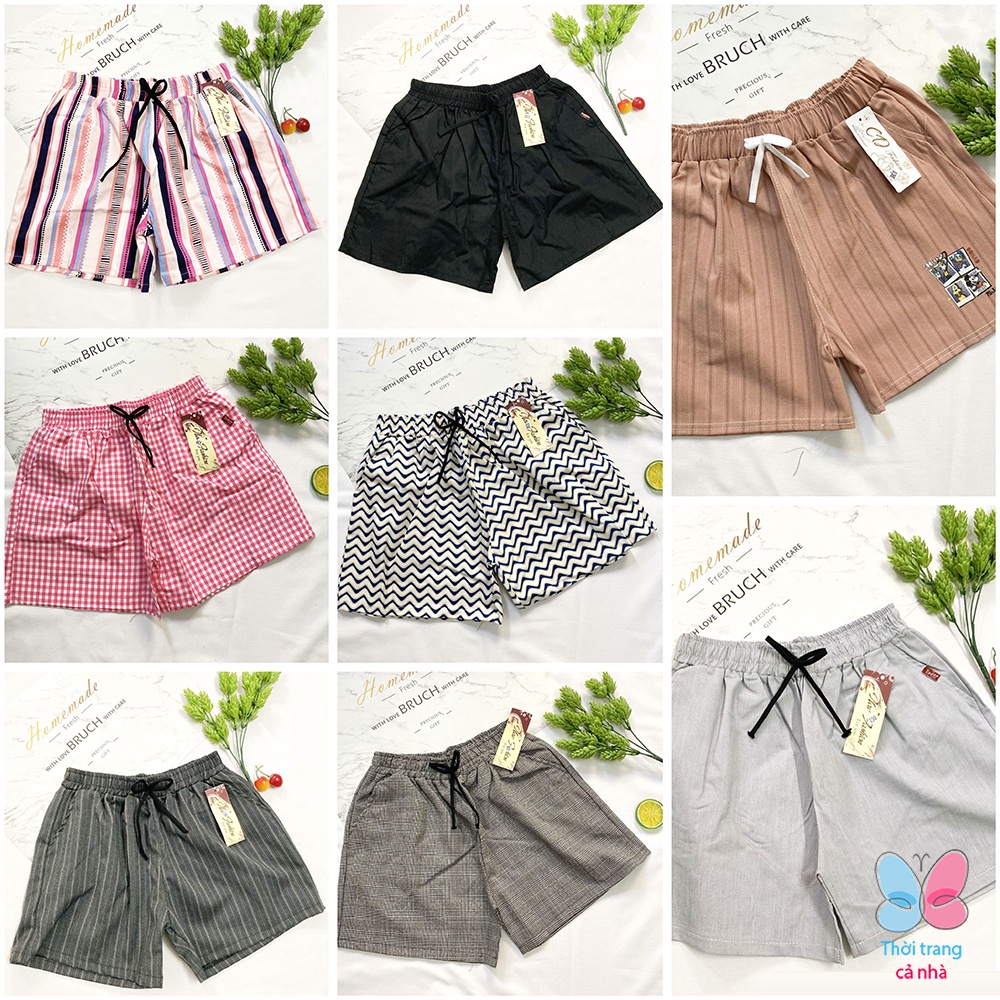 Quần đùi Bé Gái freesize 42-48kg kaki thun dày vừa có độ giãn ít - QG65