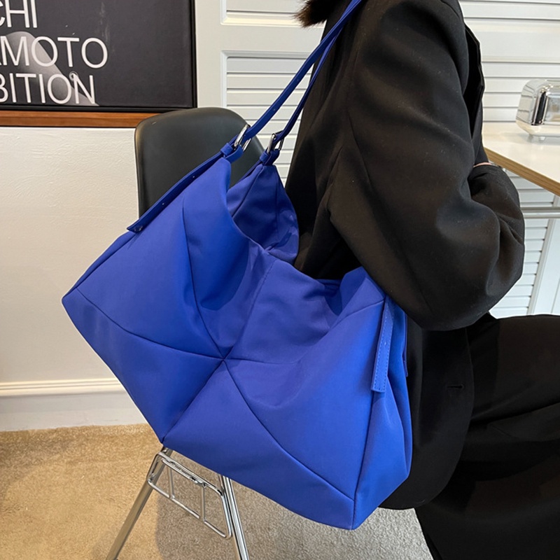 Túi Đeo Vai Bằng nylon Màu Trơn Sức Chứa Lớn Thời Trang Cho Nữ