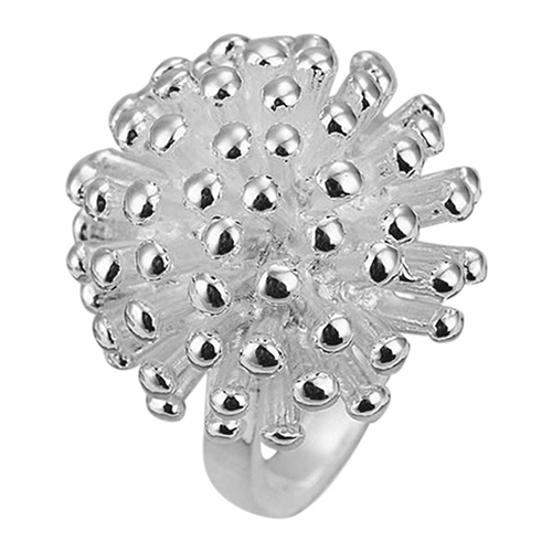 Nhẫn mạ bạc hình hoa cúc xinh xắn