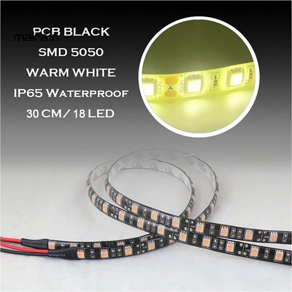 Dây đèn led 5050 SMD 12V chống thấm nước trang trí cho xe hơi/xe máy/tàu thuyền