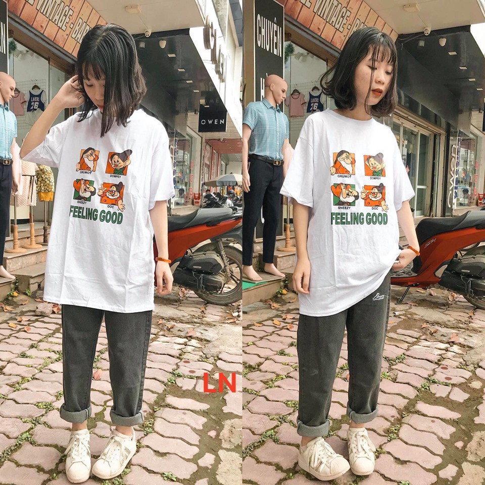 Áo phông dáng thụng giá rẻ