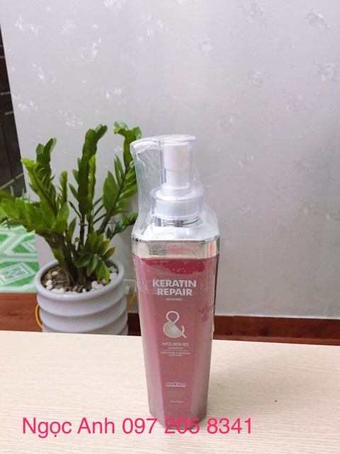 Dầu cặp keratin repair minimo dung tích 750ml hàng chuẩn.