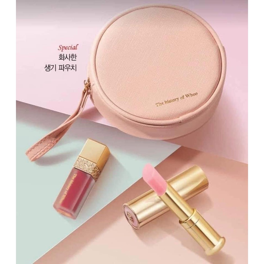 SET SON DƯỠNG CHỐNG THÂM MÔI WHOO MI GLOW LIP BALM SPF10