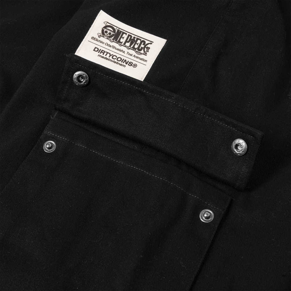 Quần DirtyCoins x One Piece Logo Cargo Pants - Black