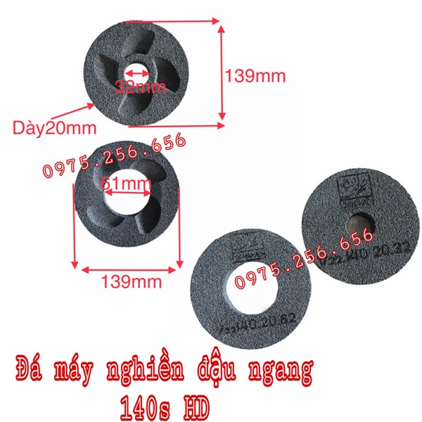 Đá máy nghiền đậu ngang 140s HD phụ tùng máy nghiền sát phụ tùng Hùng Lỳ