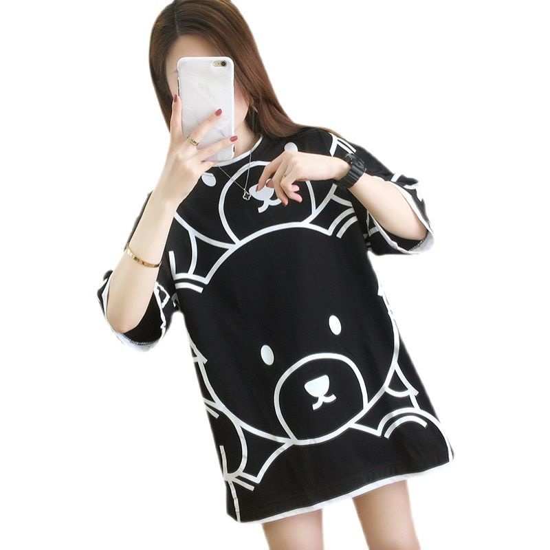 Áo Thun Ngắn Tay In Họa Tiết Hoạt Hình Thời Trang