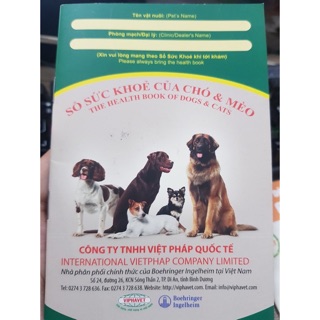 Sổ khám sức khoẻ cho chó mèo