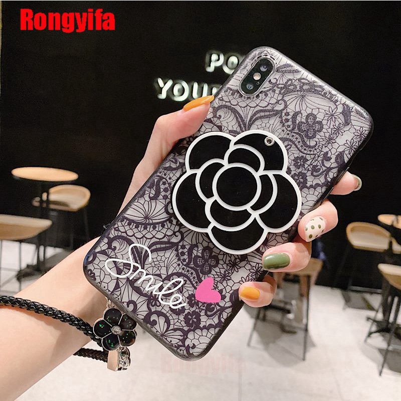 Samsung Galaxy J4 J2 Core J7 J6+ J6 J4+ J4 Plus J7 Prime J4 J6 J2 Pro 2018 J7 J5 J3 J1 2016 Case Flower Mirror Cover