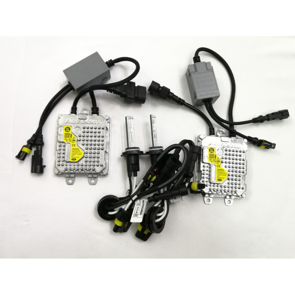 Bóng Xenon Aozoom chân H15 cho xe ô tô, xe hơi, ánh sáng trắng, công suất 35W-55W bảo hành chính hãng 3 năm